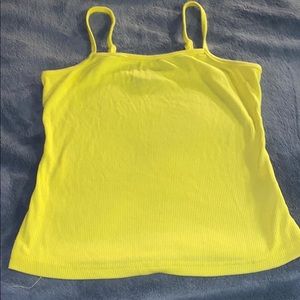 Yellow tube top